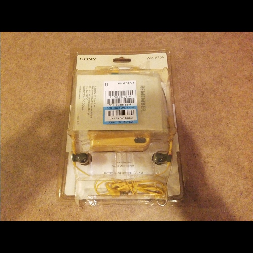 COPY - Sony WM AF54 Cassette Player Walkman Factory Sealed
